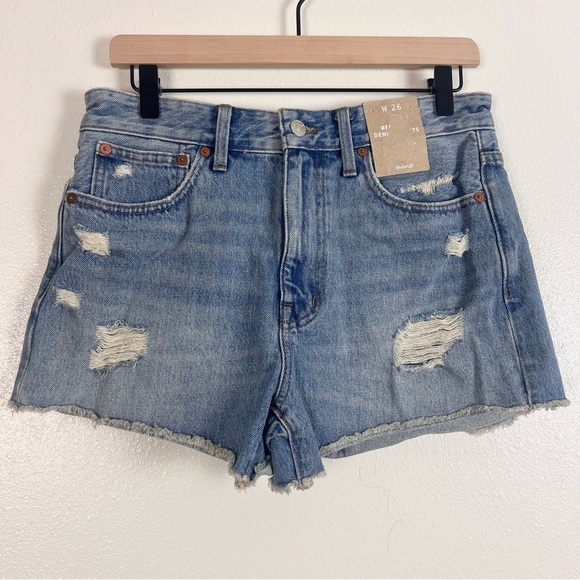 NWT Madewell Relaxed Denim Shorts - Picture 1 of 6
